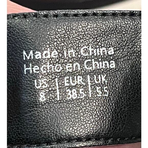 Aldo Women's Size 8 Black/White Dreacia Summer Grunge Chunky Platform Sandals - Picture 3 of 8